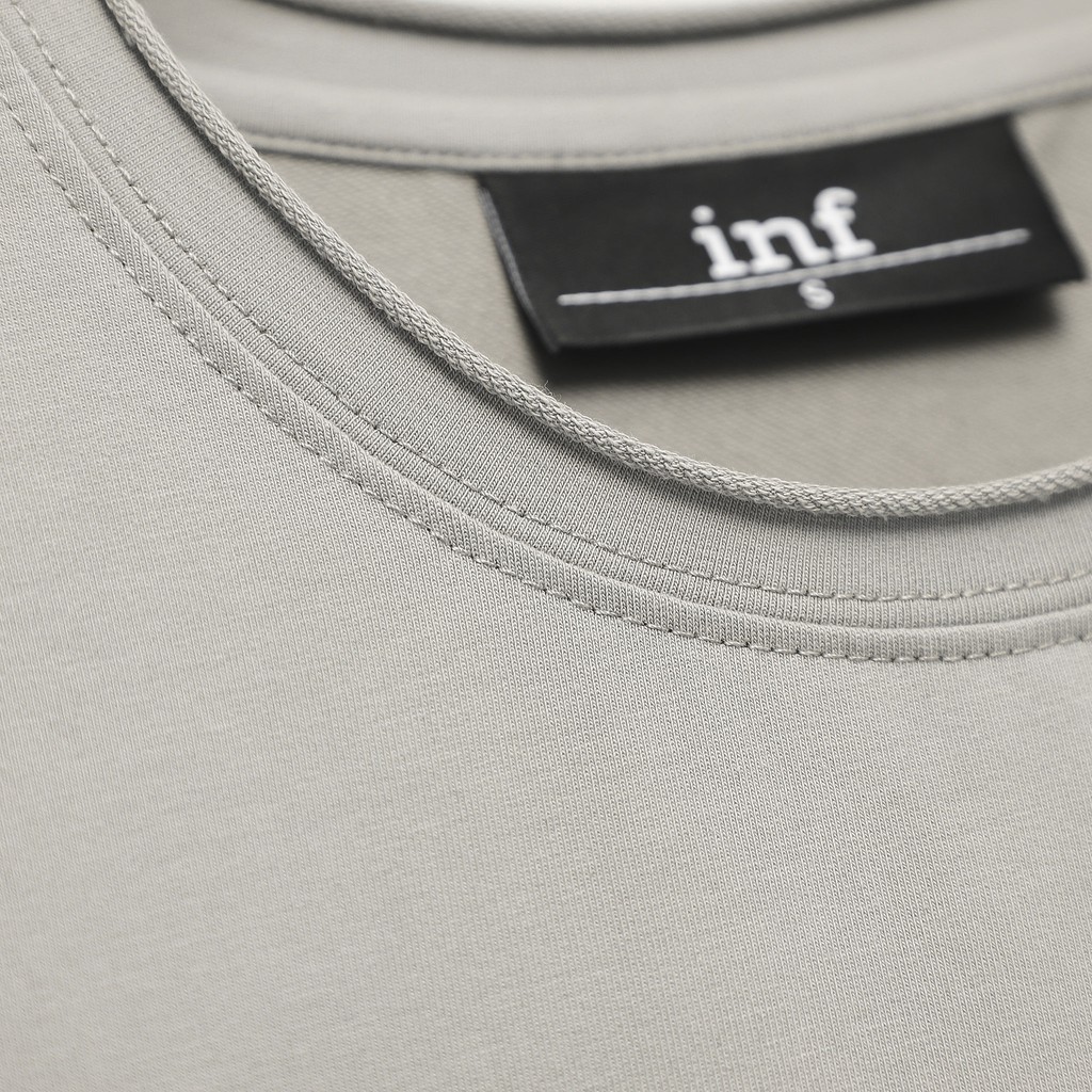 Áo Thun Nam Cổ Tròn INF Trơn Unfinished ,Vải Cotton Co Giãn Form Regular AT010461 ,Somehowstore