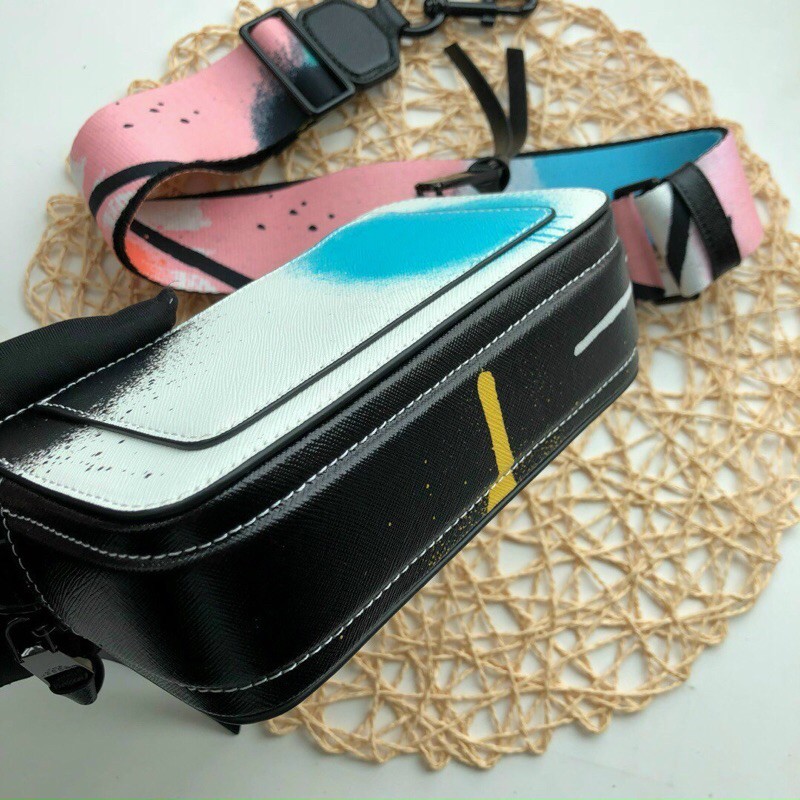 Túi đeo chéo da thật dây bản to