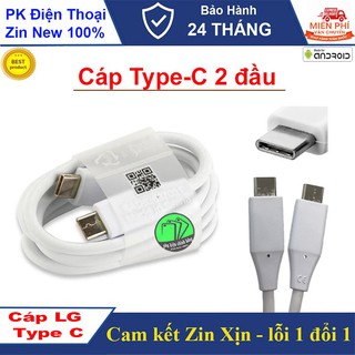 Cáp sạc nhanh LG Type-C 2 đầu, Hàng chuẩn chính hãng,BH 24 tháng