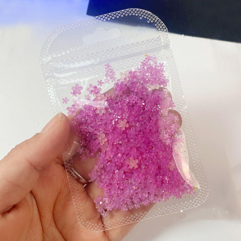 OCEANMAP Set 100 / 500 Hạt Nhựa 3D Dạ Quang Đính Móng Nghệ Thuật