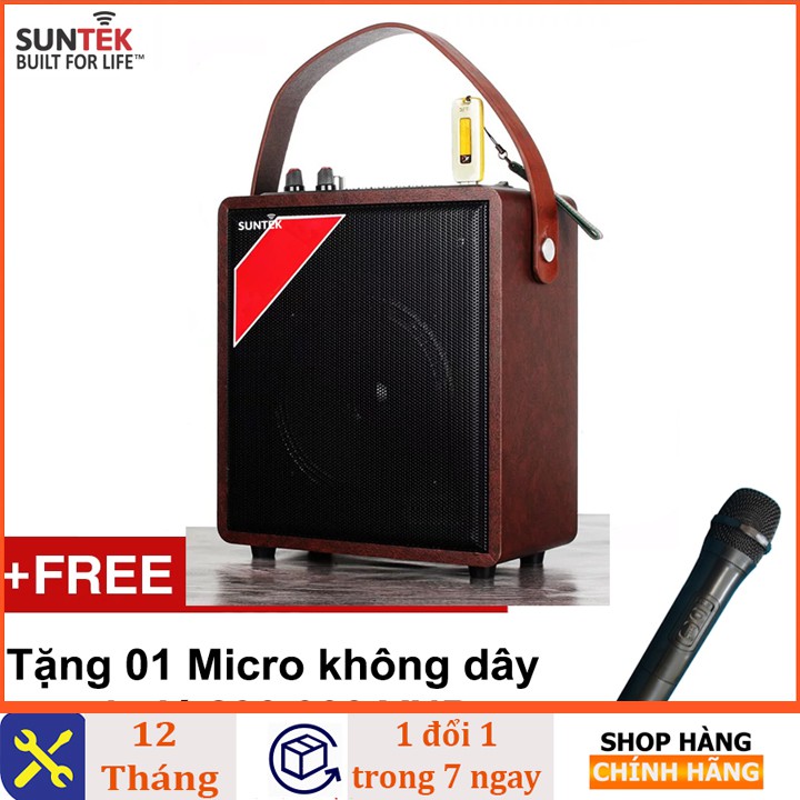 Loa Di Dộng SUNTEK A061 Tích Hợp Hát Karaoke (Hàng chính hãng)