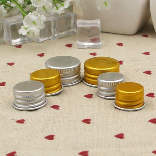 Combo 50 nắp nhôm bạc phi 20 chai mỹ phẩm