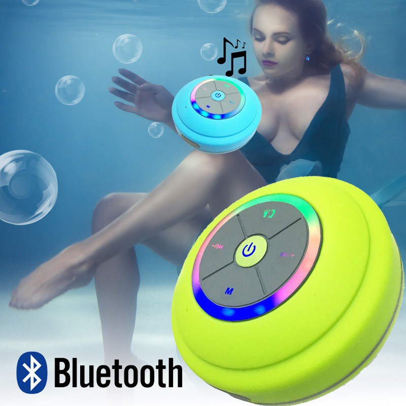 Loa Bluetooth Không Dây Chống Nước Có Đèn Led Cho Iphone Samsung