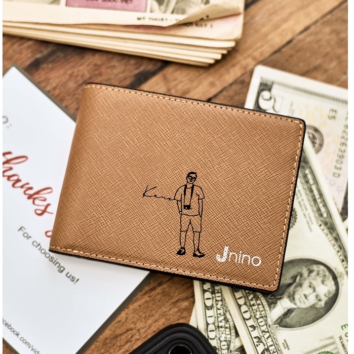 ví da khắc theo yêu cầu (là giá khắc lên ví đi kèm bạn vui lòng ib shop để shop demo free cho bạn nhé)