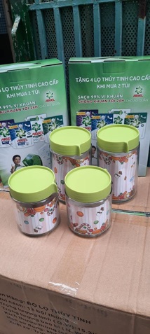 BỘ 4 HỦ THUỶ TINH RẤT ĐẸP