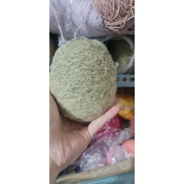 Thanh lý len mohair màu trắng kem vani