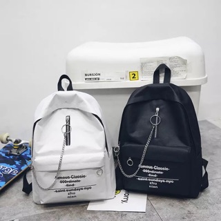 Balo nam nữ kèm dây xích cá tính