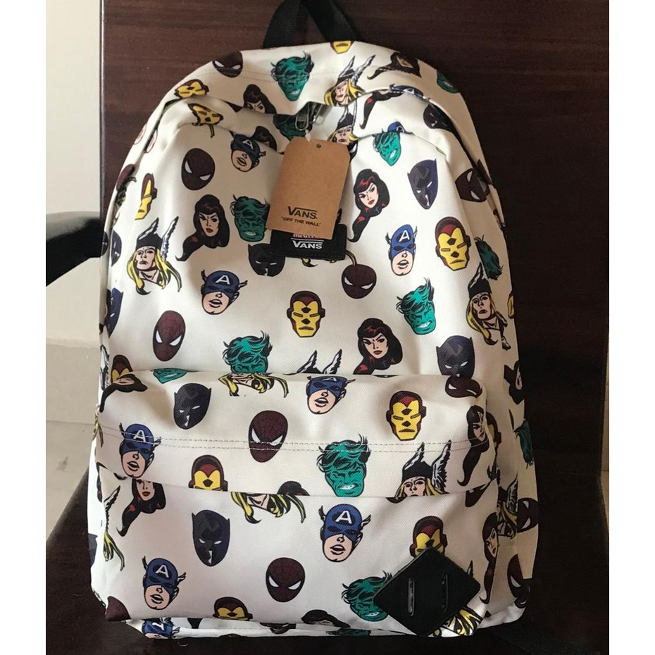 Balo đi học Van$ X Marvel Old Skool II Backpack  Màu Trắng - SB1105A