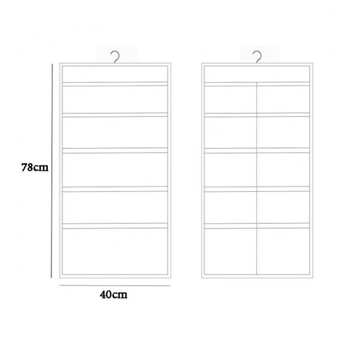 Túi Treo Đồ Lót, Vớ 2 Mặt 30 Ngăn Tiện Dụng
