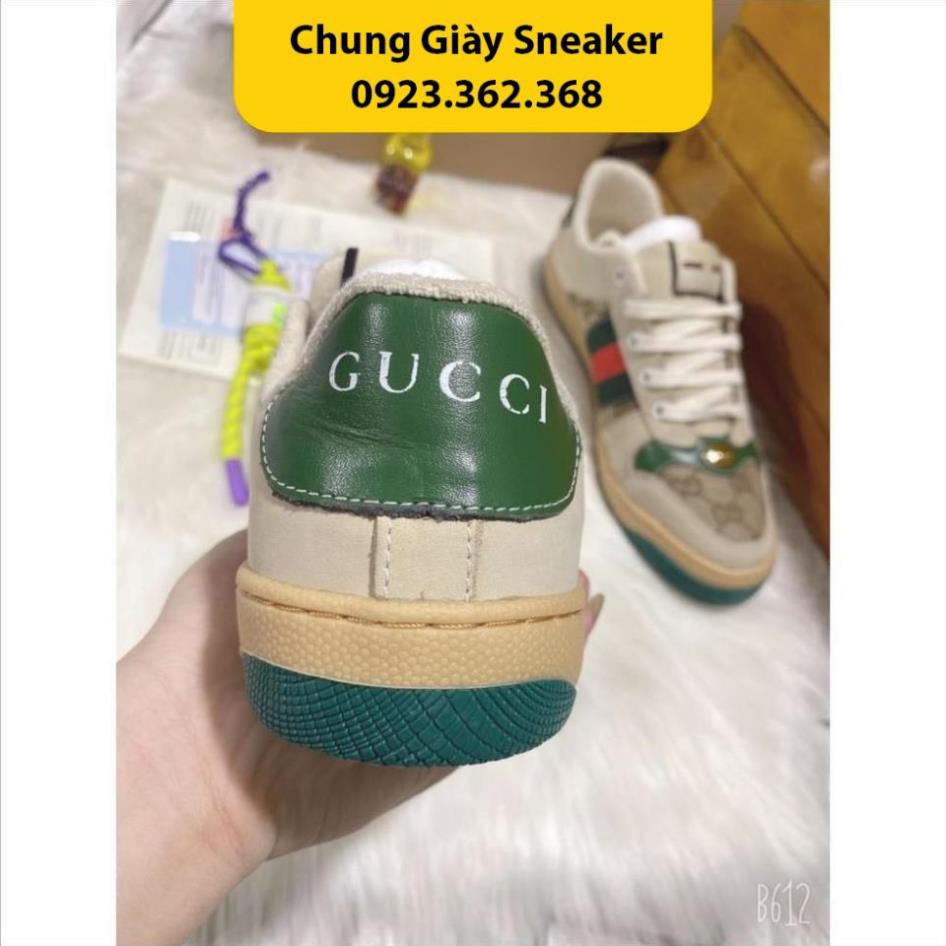 Giày 𝐆𝐮𝐜𝐜𝐢 𝐒ơ𝐧 𝐓ù𝐧𝐠 ⚡️𝐅𝐑𝐄𝐄 𝐒𝐇𝐈𝐏⚡️ Giày thể thao GG 3 vạch hàng cao cấp da thật cực chất | BigBuy360 - bigbuy360.vn