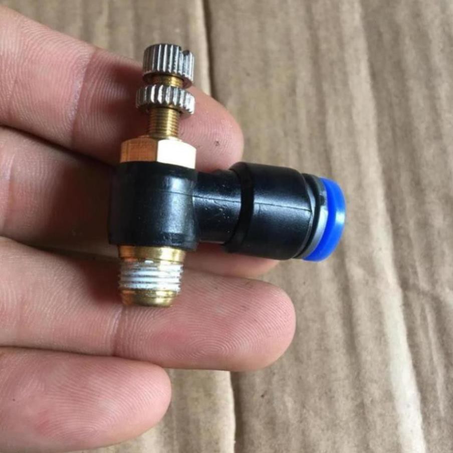 Tiết lưu khí nén zen 9.5mm ống 8 dành cho các xi lanh cơ khí