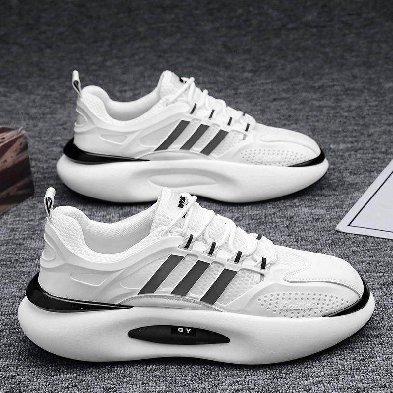 Giày Thể Thao Nam Sneaker Đế BM GYY 3 Sọc Độn Đế mới