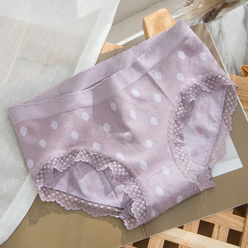 Quần lót nữ FREESHIP Đồ lót nữ Polka Dot Starlight Nhật Bản chấm bi ánh sao – Nội y graphene Freesize