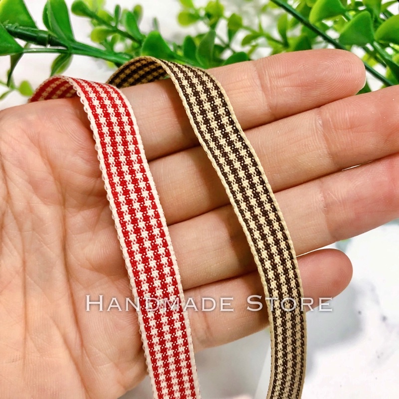 Ruy băng caro nhí Style Hàn Quốc