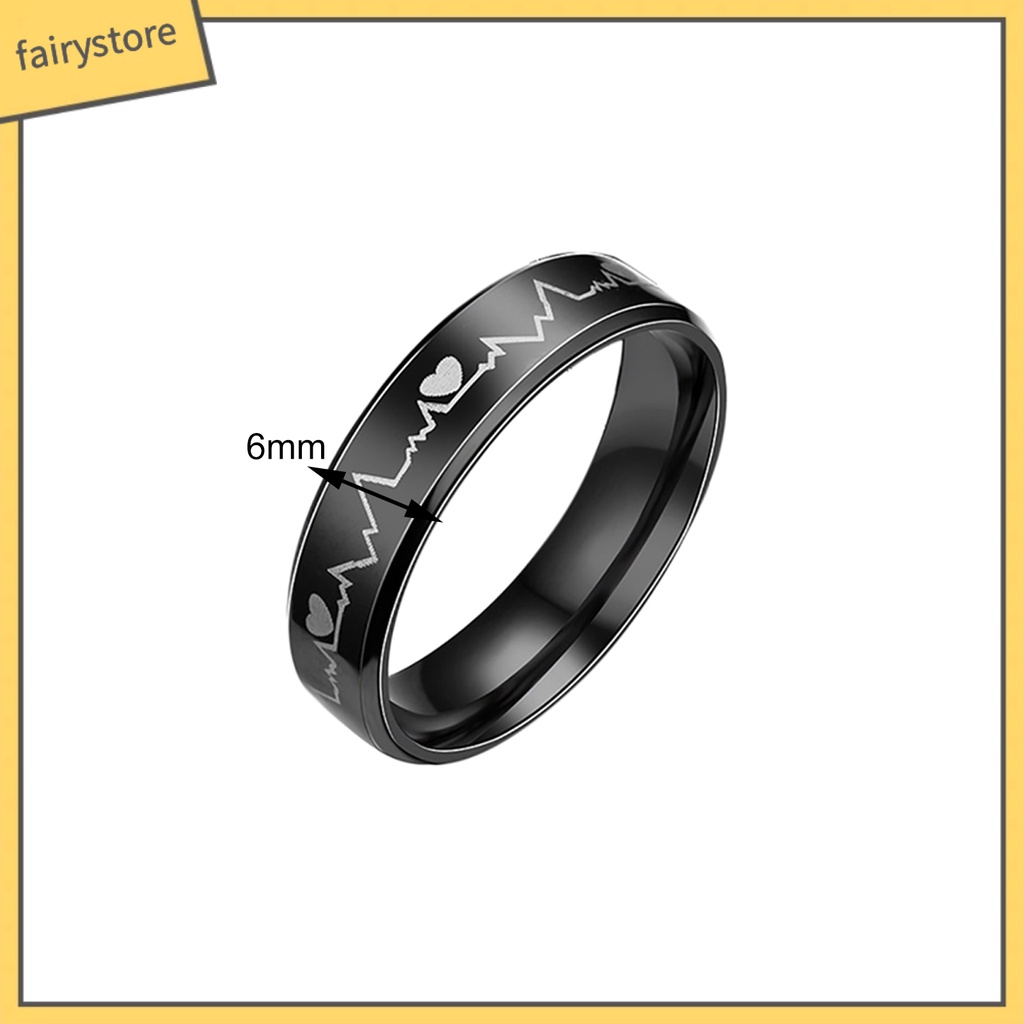 Nhẫn Thép Không Gỉ Họa Tiết Điện Tâm Đồ Dạ Quang