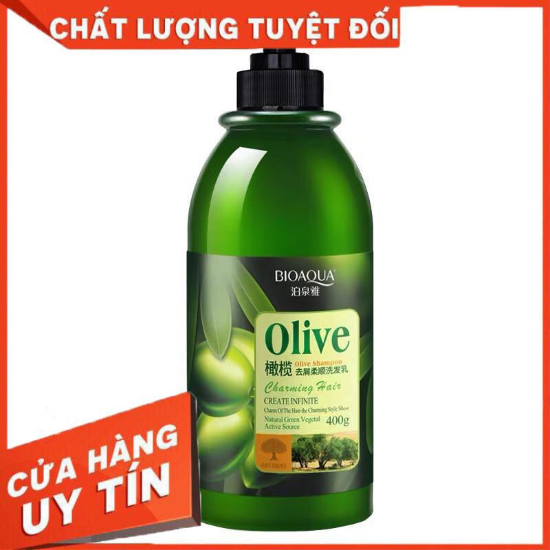 Bộ Sản Phẩm OLIVE BiOQUA siêu mượt tóc và phục hồi hư tổn ngăn rụng tóc