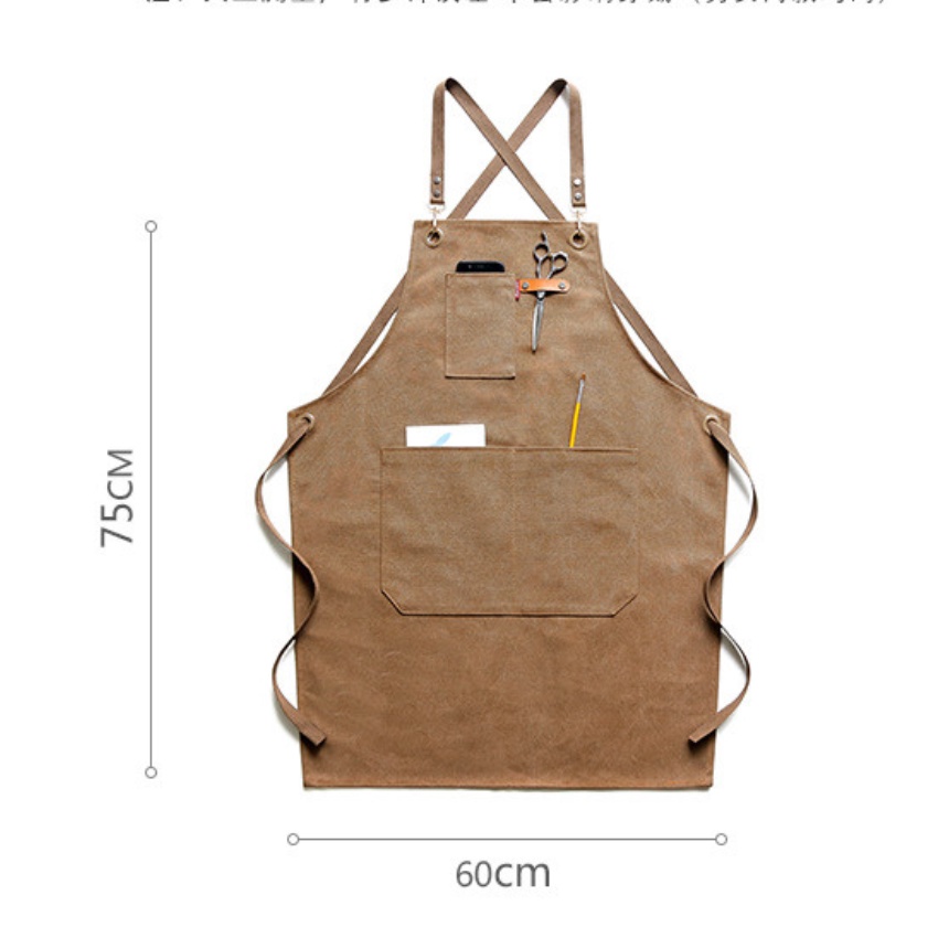 Tạp Dề Denim Cao Cấp Phong Cách Vitage, Tạp Dề Baber, Phục Vụ Quán Cafe, Gia Đình Dành Cho Nam Và Nữ - Maydecor