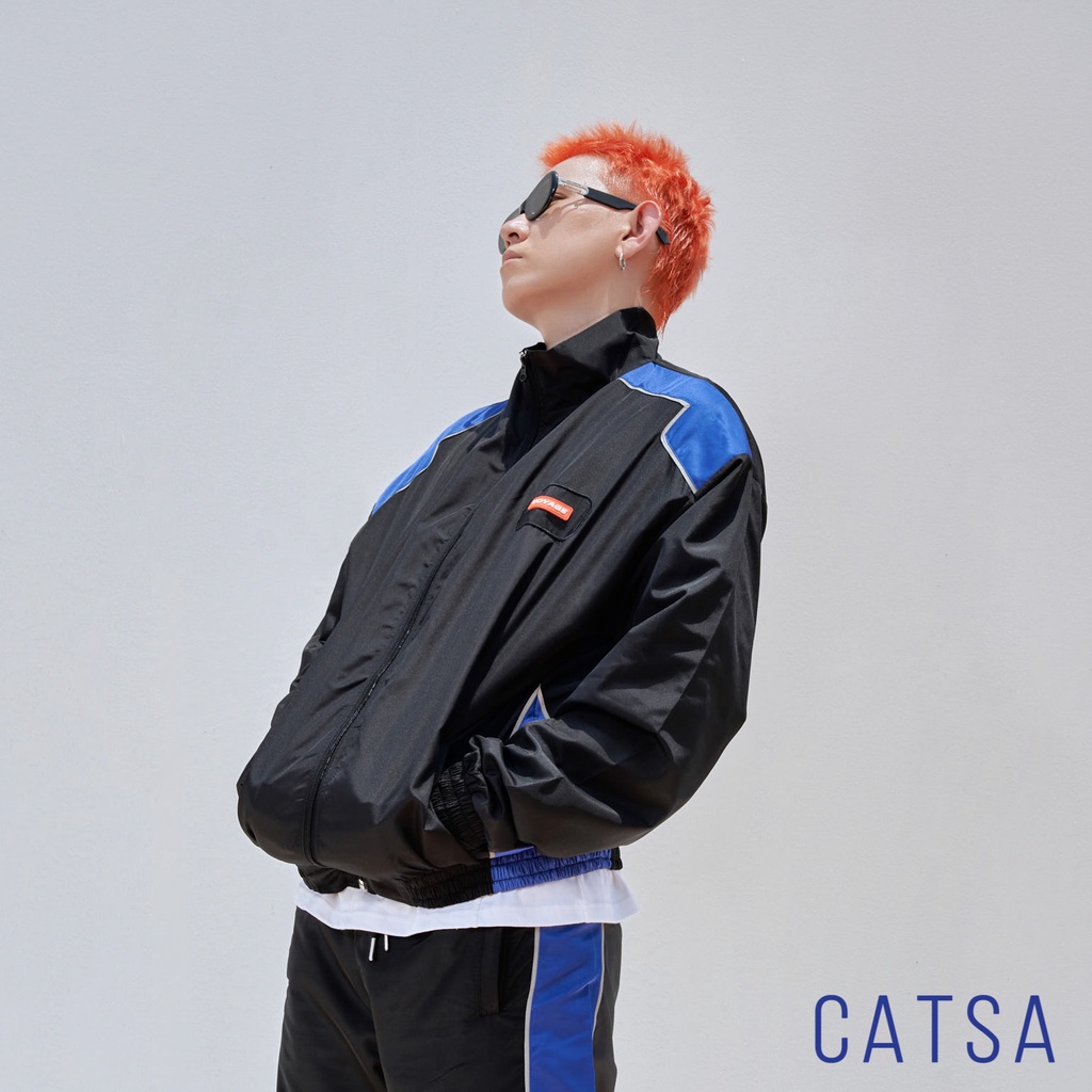 Áo khoác vải dù 2 lớp phản quang Voyage thời trang CATSA chất dù chống nắng,nước, mặc thoải mái AKB103