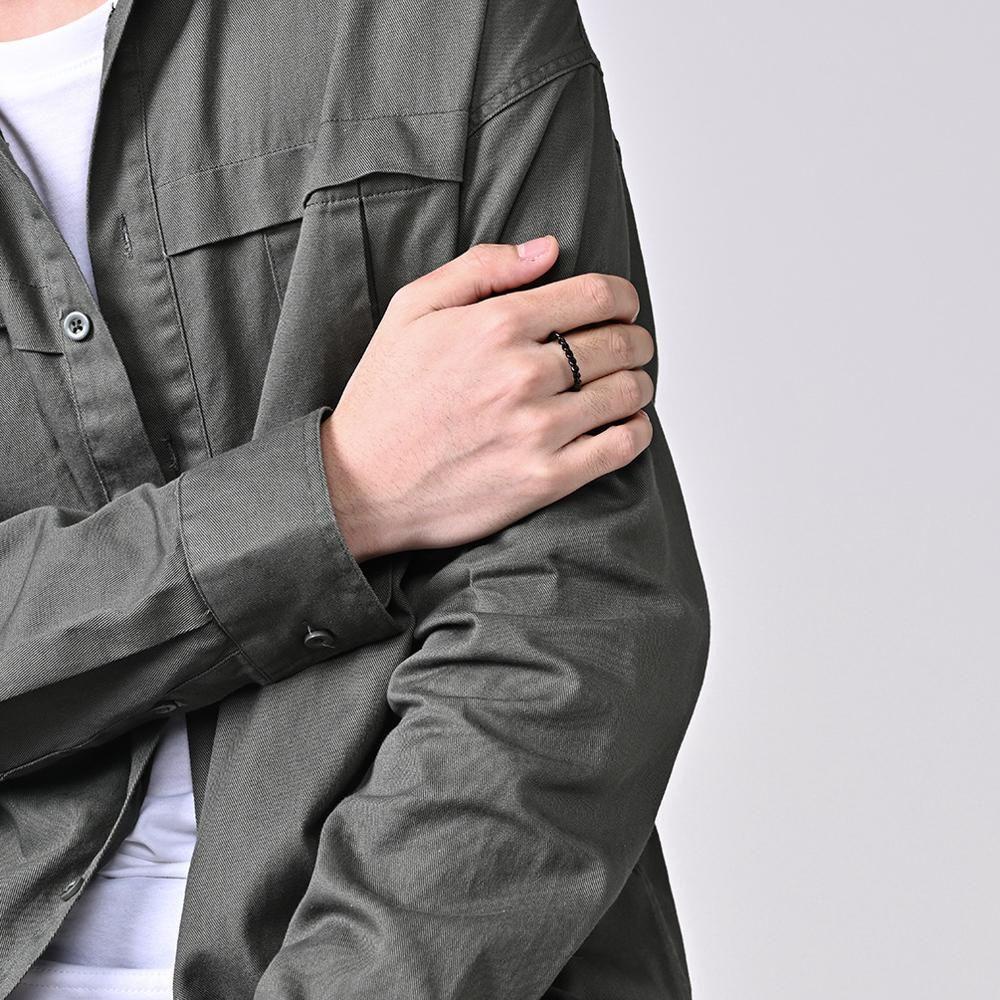 LAY Nhẫn Xoắn Ốc Phong Cách Punk Hip Hop Cá Tính