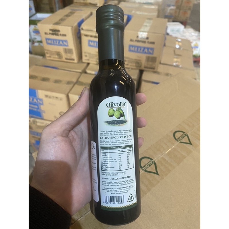Dầu oliu - Dầu Ô liu Extra Virgin Olivoila 250ml
