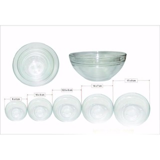 Bộ 5 thố thủy tinh MK125