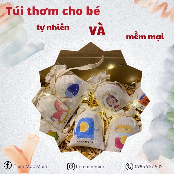 Túi thơm hương hoa tự nhiên dành cho các bé