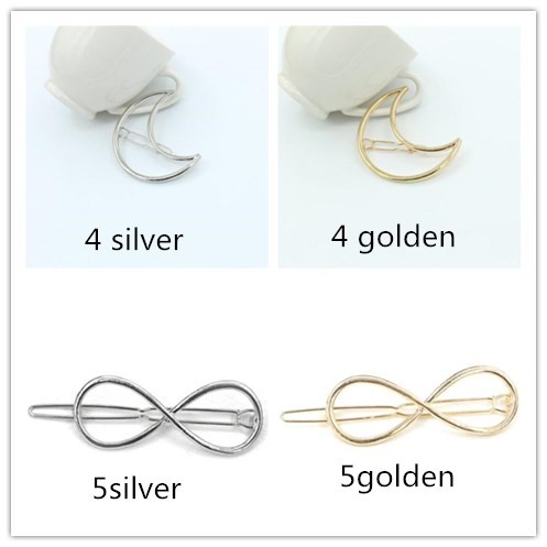 Kẹp tóc mạ vàng/bạc nhiều hình xinh xắn thời thượng cho nữ