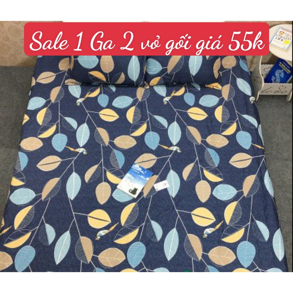 [sale 55k]Bộ Ga Gối 3 Món[1m5x2m,1m6x2m]được chọn mẫu