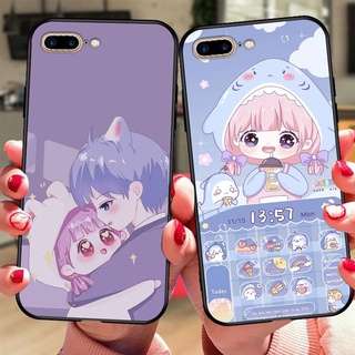 Ốp lưng điện thoại Iphone 7 Plus / ip 8 Plus cô gái hoạt hình dễ thương