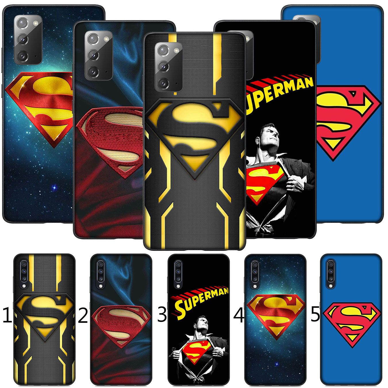 Samsung Galaxy Note 20 Ultra Note 10 Plus  Lite 8 9 S7 Edge M11 Phone Case Soft Silicone Casing B70 Superman logo