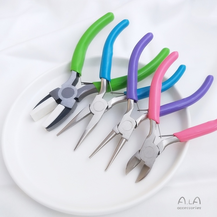 █A.ιA゜14K Vàng●〔 1 Cái〕°Kìm Uốn Cong Mũi Bằng Nilon Làm Trang Sức Thủ Công Chống Bị Hư Hại
