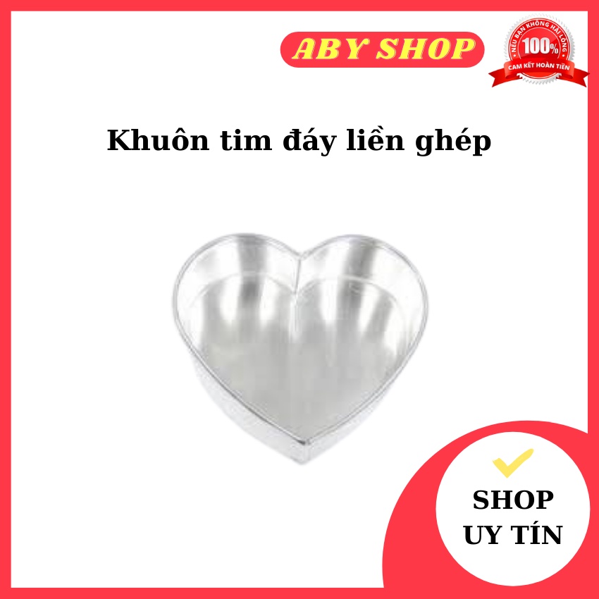 Khuôn tim đáy liền ghép ⚡ GIÁ TỐT ⚡ khuôn làm bánh đáy liền ghép dễ thao tác đơn giản tiện lợi