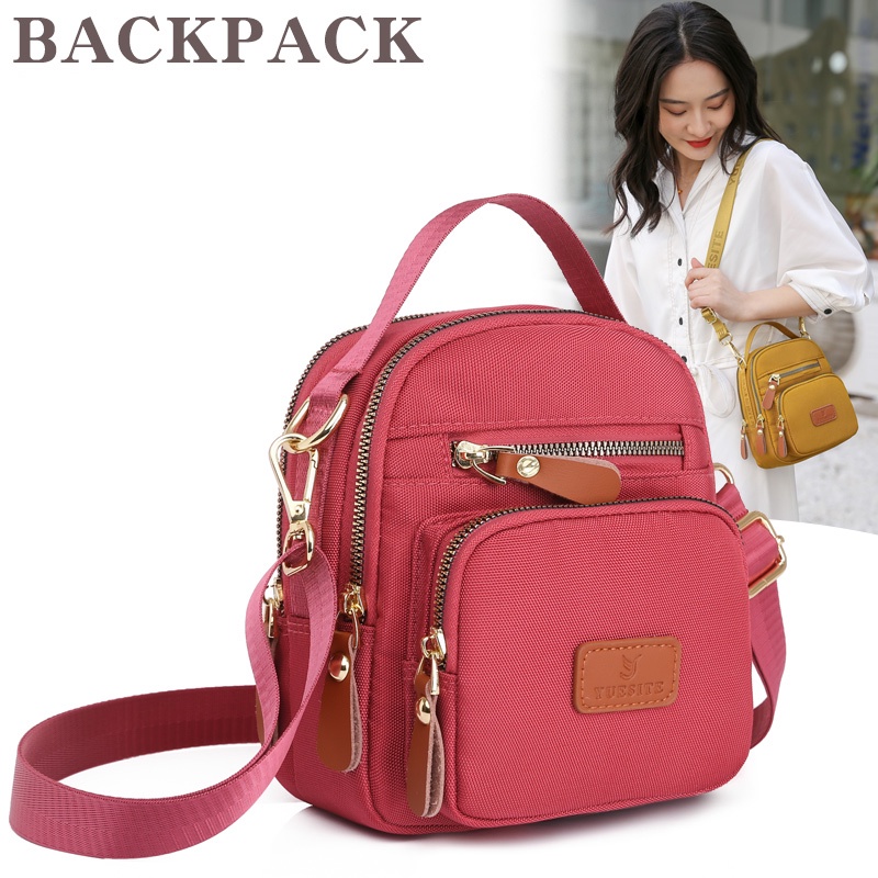 Túi Đeo Vai Đựng Điện Thoại Màu Trơn Thiết Kế Đơn Giản Thời Trang Phong Cách Phương Tây Cho Nữ