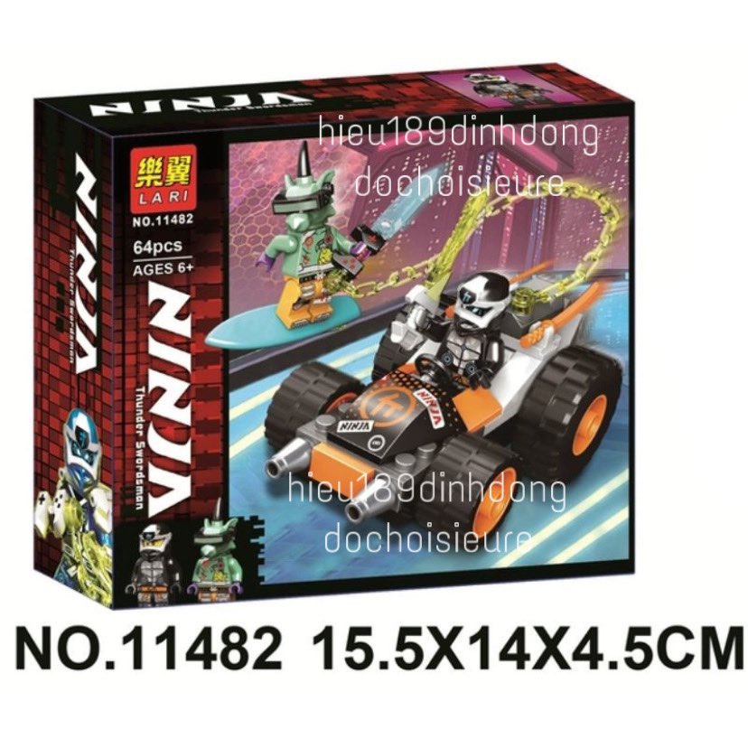 Lắp ráp xếp hình Ninjago Xe Đua Của Cole 11482