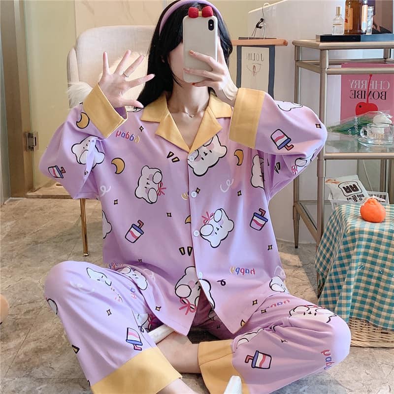 [SẴN] ĐỒ BỘ, ĐỒ NGỦ DÀI QUẢNG CHÂU, PIJAMA VẢI MỊN, THOÁNG MÁT