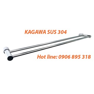 Kệ giá treo khăn đôi inox 304