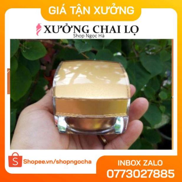 Hủ Đựng Kem ❤ GIÁ TỐT NHẤT ❤ Hủ vuông 15g đựng mỹ phẩm , hủ chiết kem G15 , phụ kiện du lịch