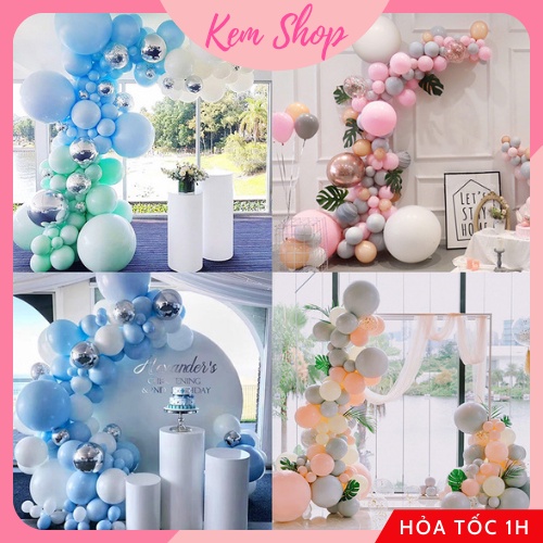 Set bóng trang trí sinh nhật, sự kiện, khai trương, cưới hỏi, họp lớp nhiều tông màu nhiều size bóng - KEMSHOP K136