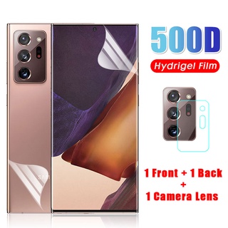 3 in 1 Full Màn Dán Film dẻo PPF Bảo Vệ Màn Hình + sau PPF Miếng dán màn hình + Kính Cường Lực Bảo Vệ Camera Cho Samsung Galaxy S8 S9 S10 S20 Plus Ultra Fe A72 A52 A32 4g 5g