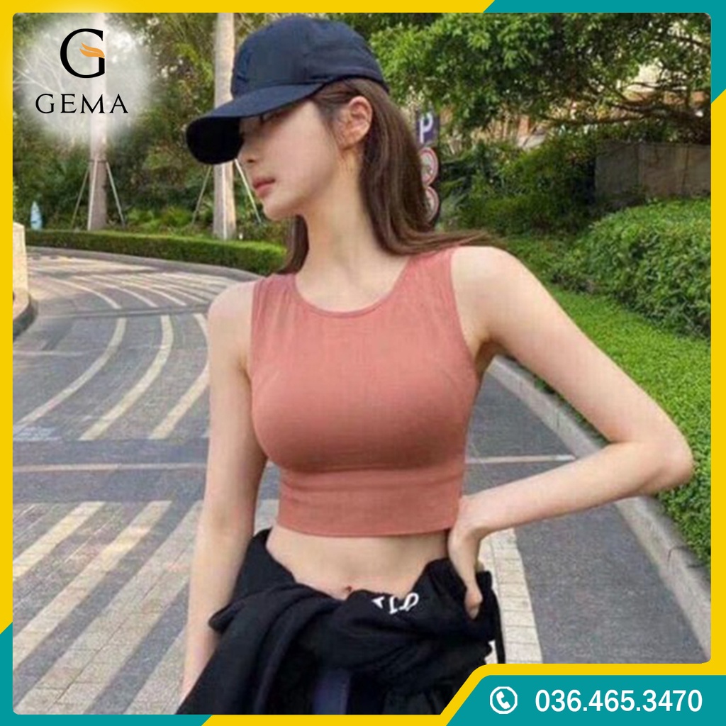 [Loại 1 Có Mút Ngực] Áo Croptop Ba Lỗ Co Dãn dáng ôm body, tập Gym,Yoga, Thể Thao