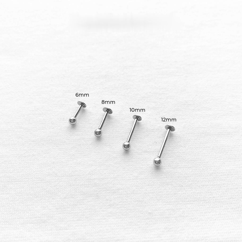 Khuyên tai Bi chân dẹp nhập khẩu - Vị trí FW Helix, Tragus, Môi - K2MO01 69Store