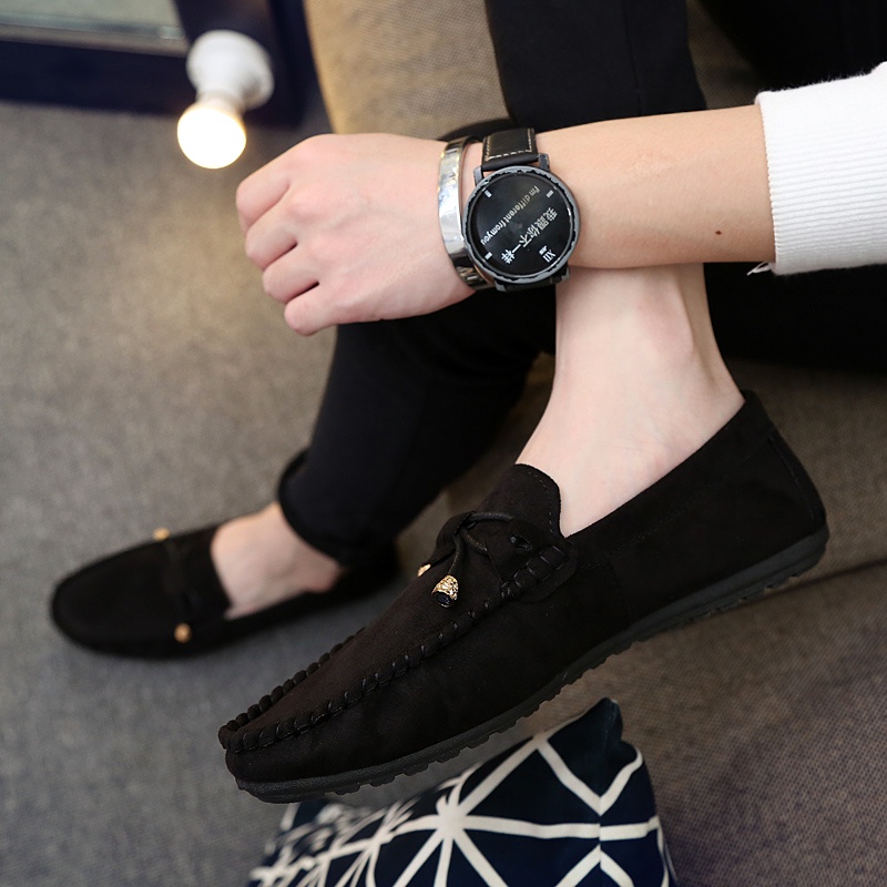 Giày Lười Vải Thoáng Khí Phong Cách Hàn Quốc Cho Nam