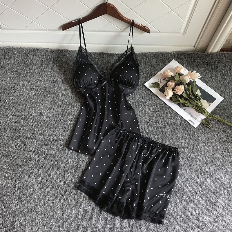 Set Đồ Ngủ Bằng Lụa Gợi Cảm Dành Cho Nữ