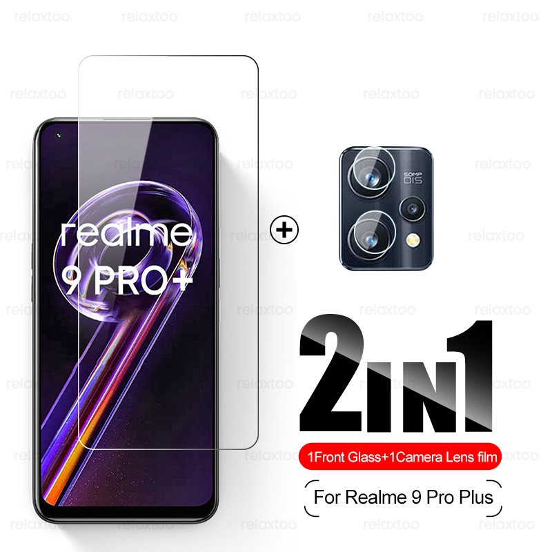 Kính Cường Lực 2 Trong 1 Bảo Vệ Ống Kính Máy Ảnh realmi 9i realme9 realme9i realme 9 pro plus pro+ 5g