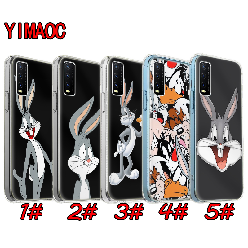 OPPO A8 A31 2020 A53 A32 Reno 2 2F 2Z 3 4 Pro 4G  Realme C15 C3 TPU transparent Soft Case 20VTY FONDOS BUGS BUNNY