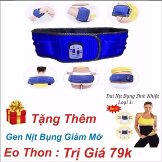 Đai massage x5 đánh tan mỡ thừa giảm béo + tặng đai sinh nhiệt