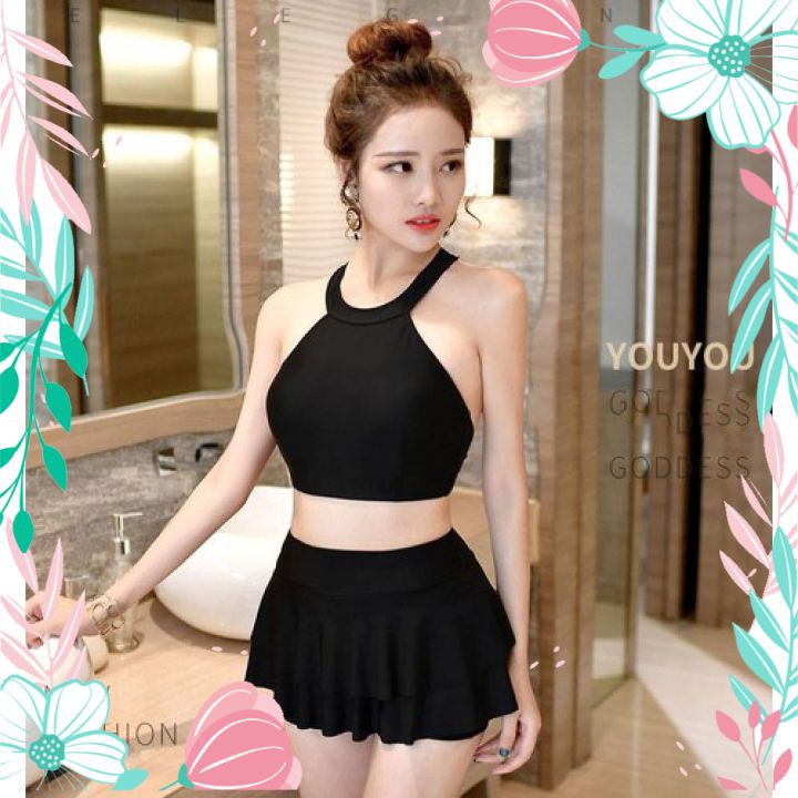 Bikini Tắm Biển 2 Mảnh Dáng Váy Có Quần Trong Kín Đáo Đồ Bơi 2 Mảnh Thời Trang | BigBuy360 - bigbuy360.vn