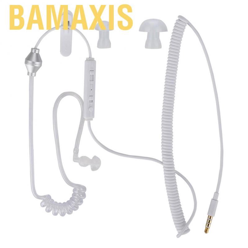 Bamaxis Tai nghe một bên tay dây dài 1.2m có kèm microphone