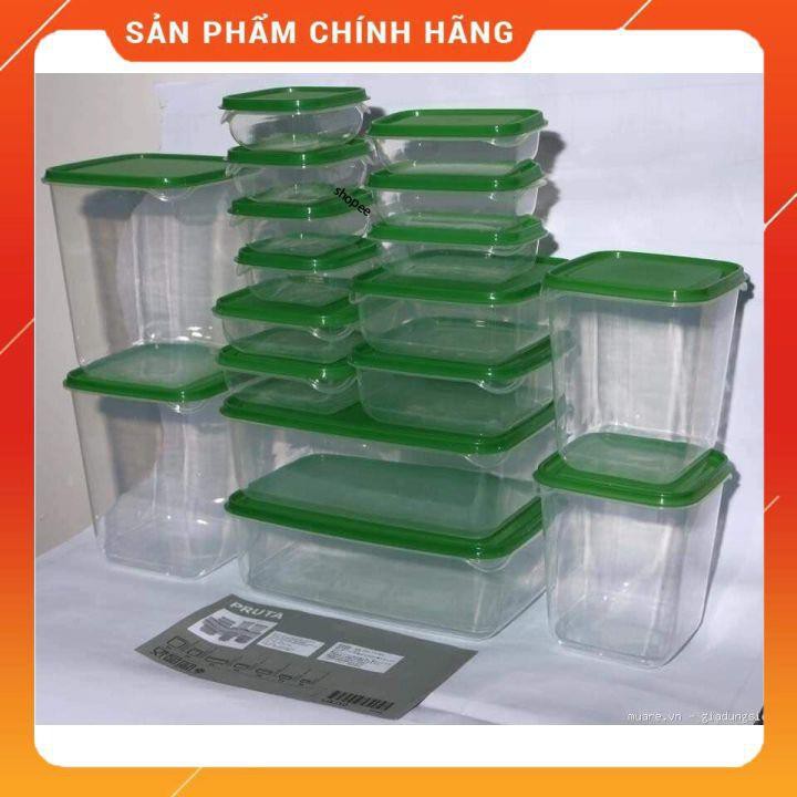 Bộ Hộp 17 món - Set 17 Hộp Nhựa Cao Cấp Đựng Thực Phẩm Bảo Quản Tủ Lạnh [FREESHIP]