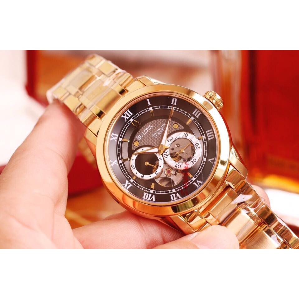 Đồng Hồ Nam Bul-ova Automatic Dây kim Loại